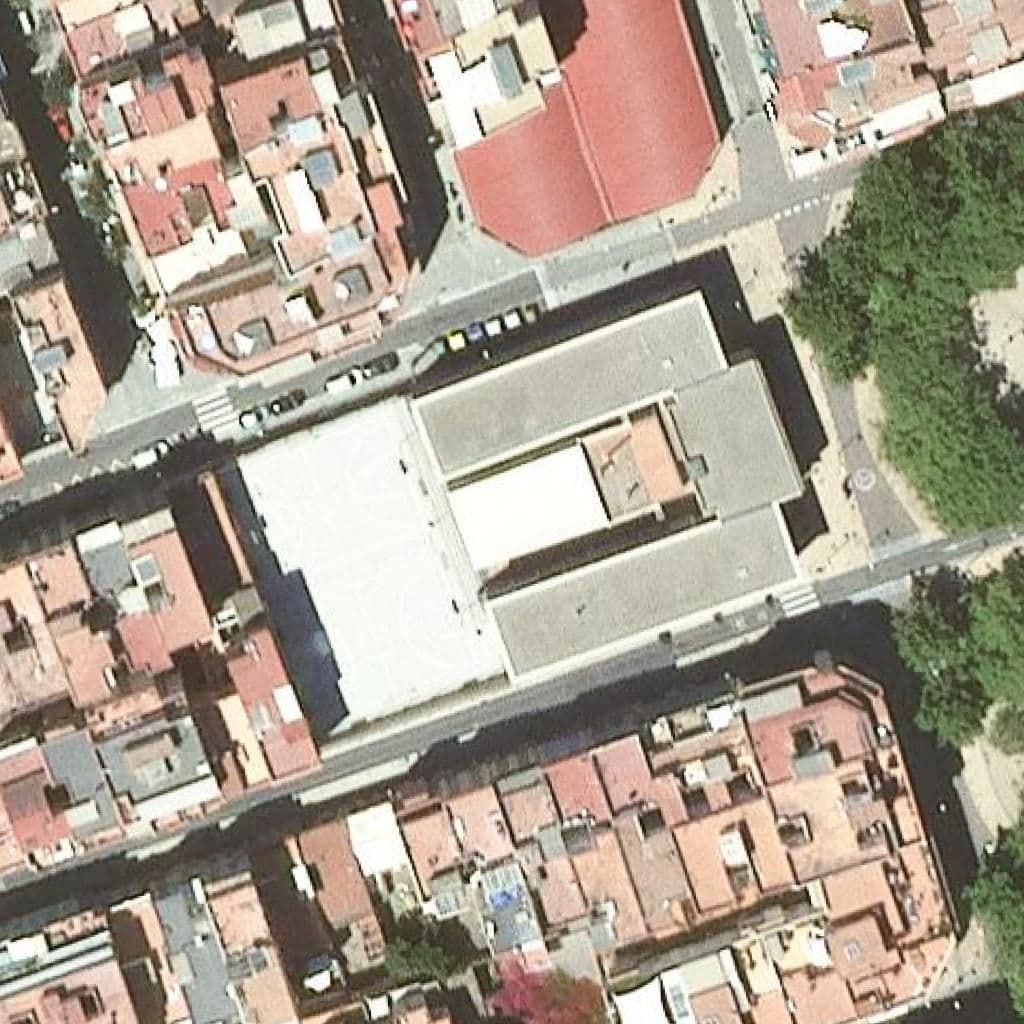 Aerial view of the grounds of Institut Eugeni D'ors