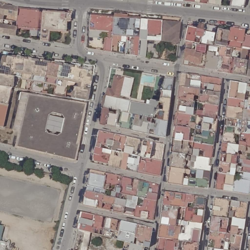 Aerial view of the grounds of El Pastorcito Divino
