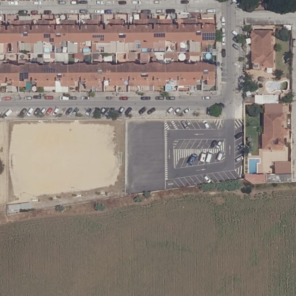 Aerial view of the grounds of La Marquesa