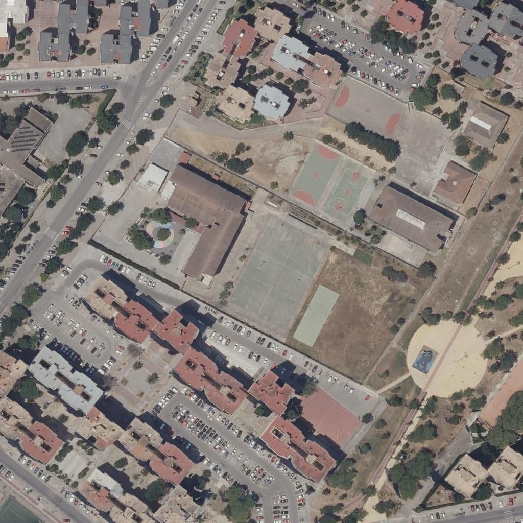 Aerial view of the grounds of Asta Regia