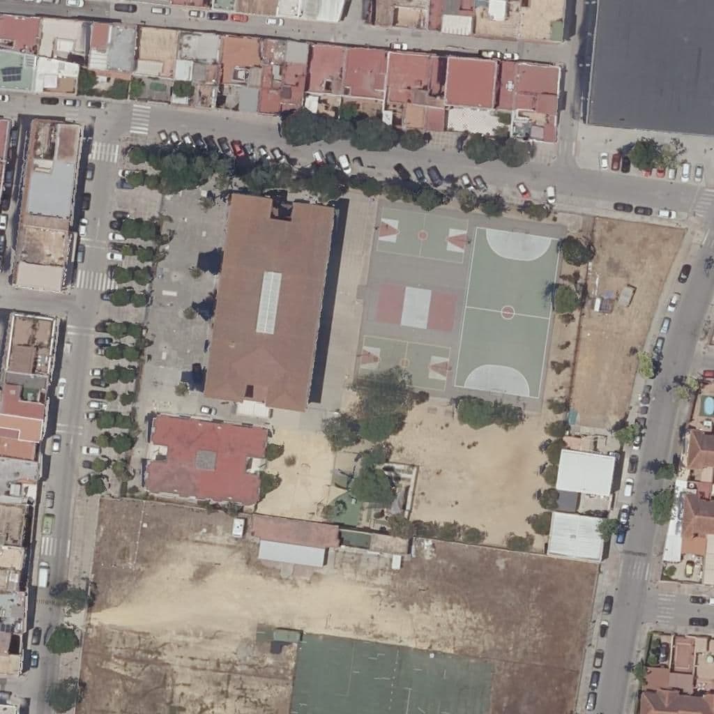 Вид згори на територію школи «Ciudad De Jerez»