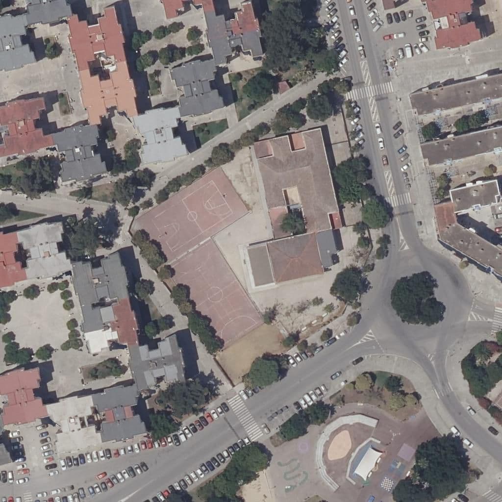 Aerial view of the grounds of La Alcazaba