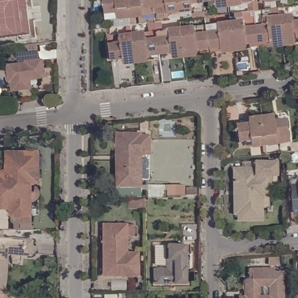 Aerial view of the grounds of Montealto