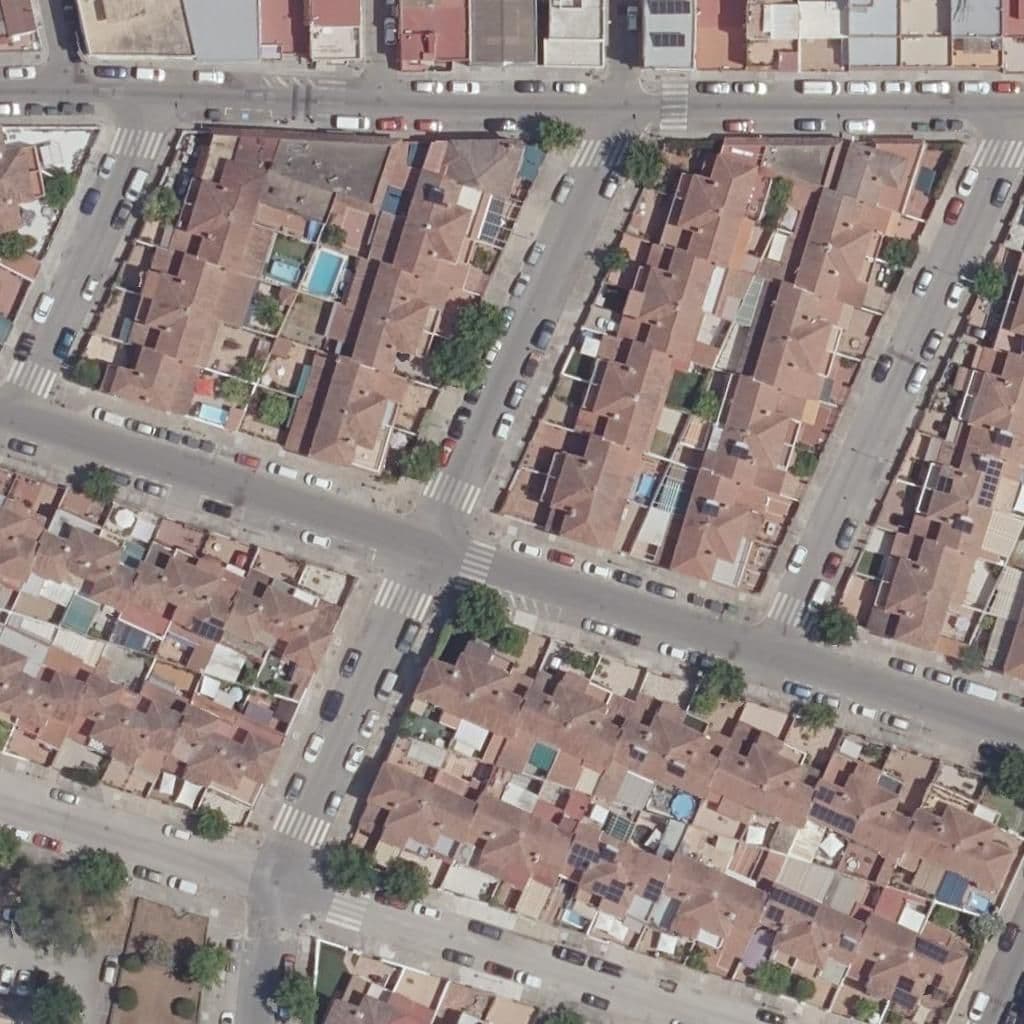 Aerial view of the grounds of Pequeños Pasitos