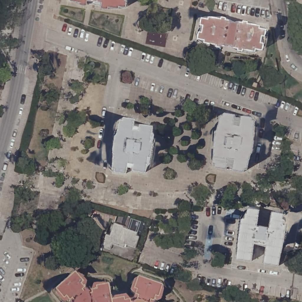 Aerial view of the grounds of El Sonajero