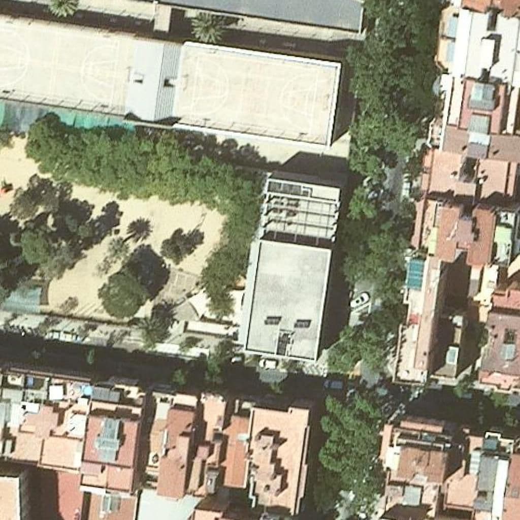 Aerial view of the grounds of Escola Bressol Manigua