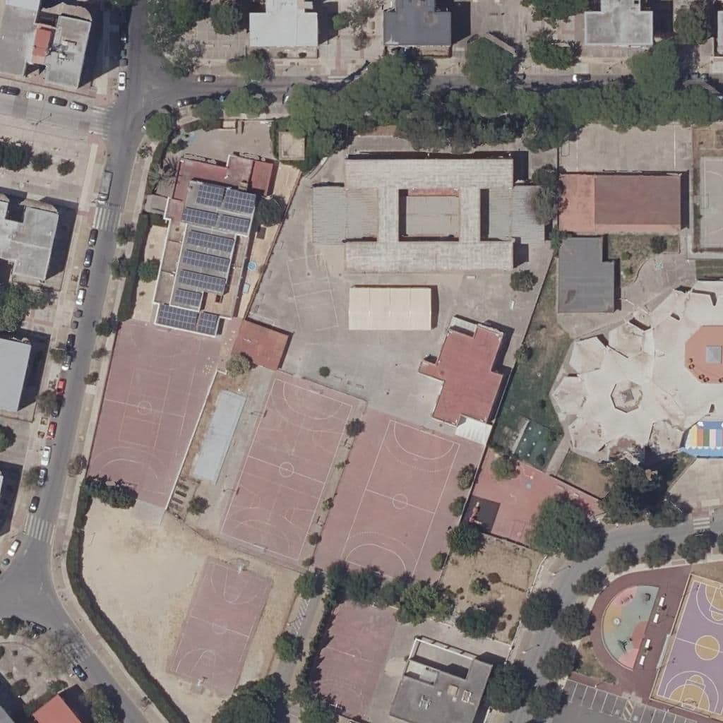 Aerial view of the grounds of Sofía