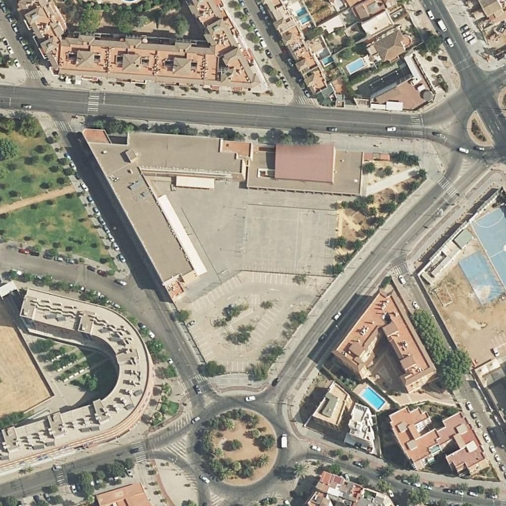 Aerial view of the grounds of El Tablero
