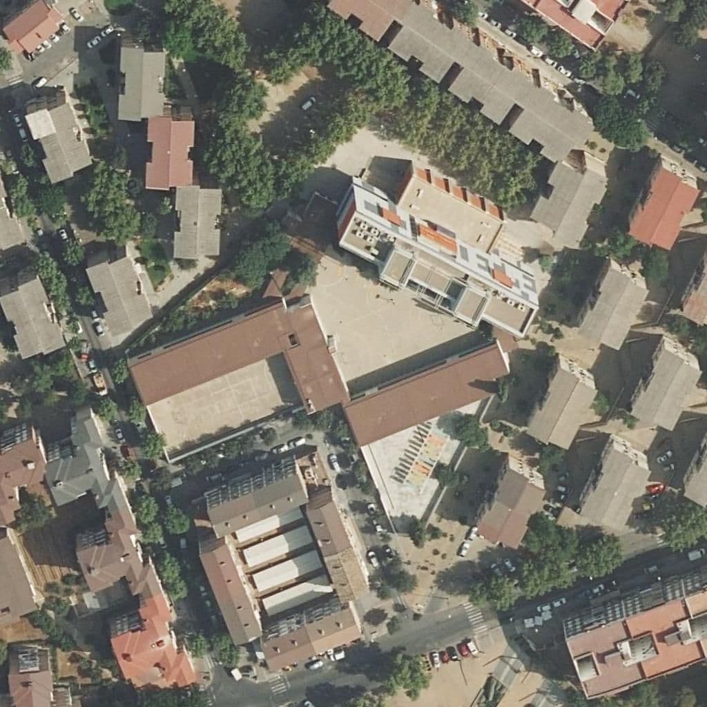 Aerial view of the grounds of San Juan De La Cruz