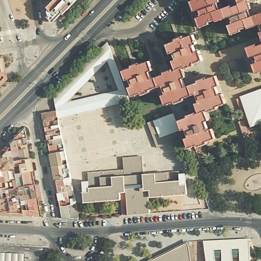 Aerial view of the grounds of Salvador Vinuesa