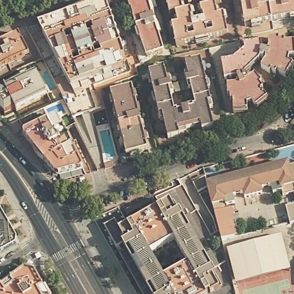 Aerial view of the grounds of Cronista Rey Díaz