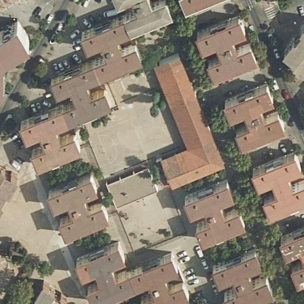 Aerial view of the grounds of San Fernando