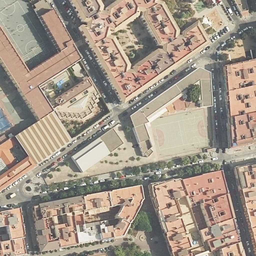Aerial view of the grounds of Rafael De La Hoz