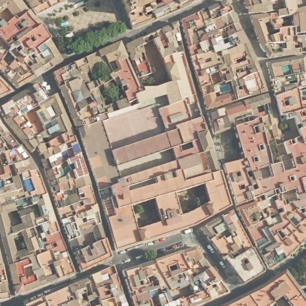 Aerial view of the grounds of Jesús Nazareno