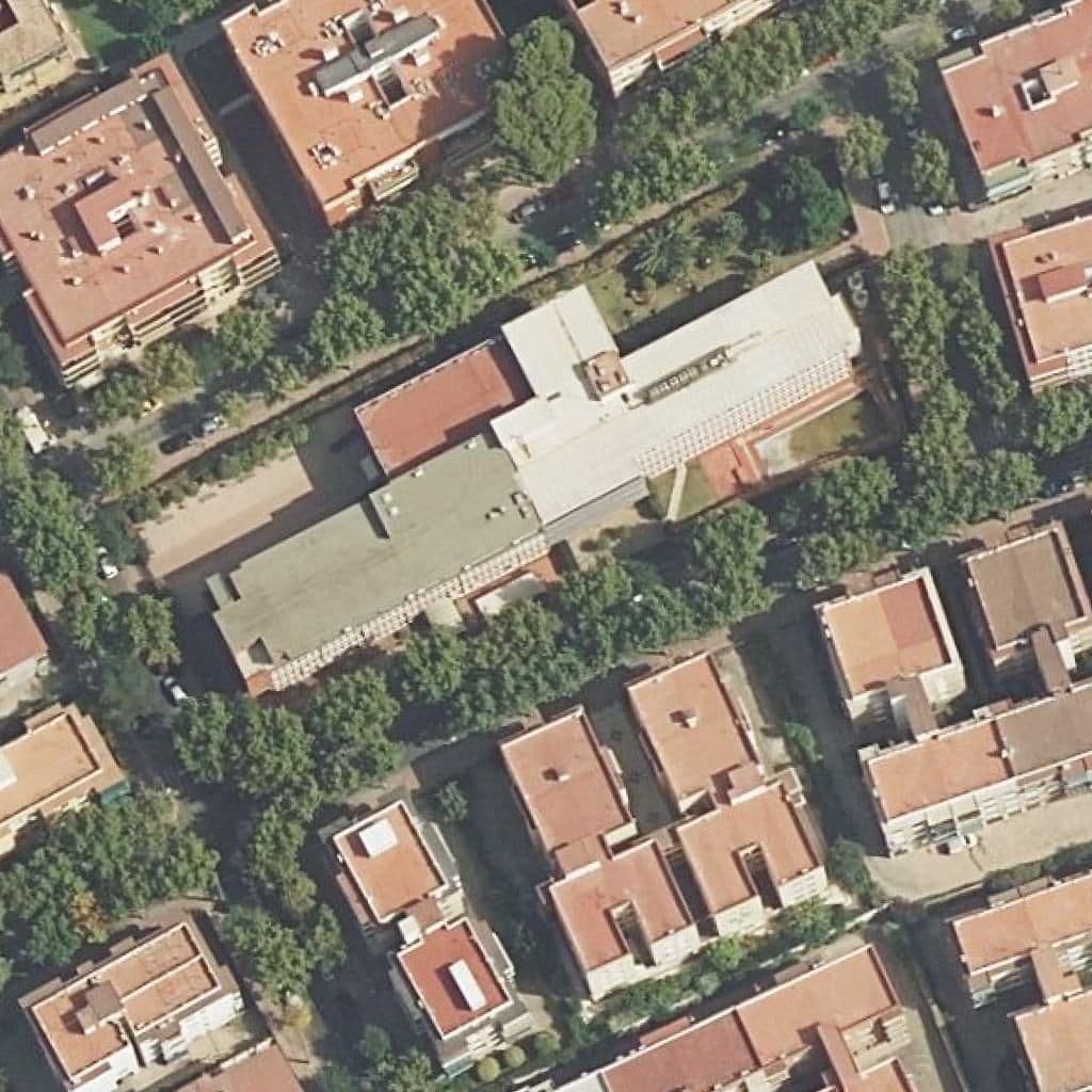 Aerial view of the grounds of María Inmaculada