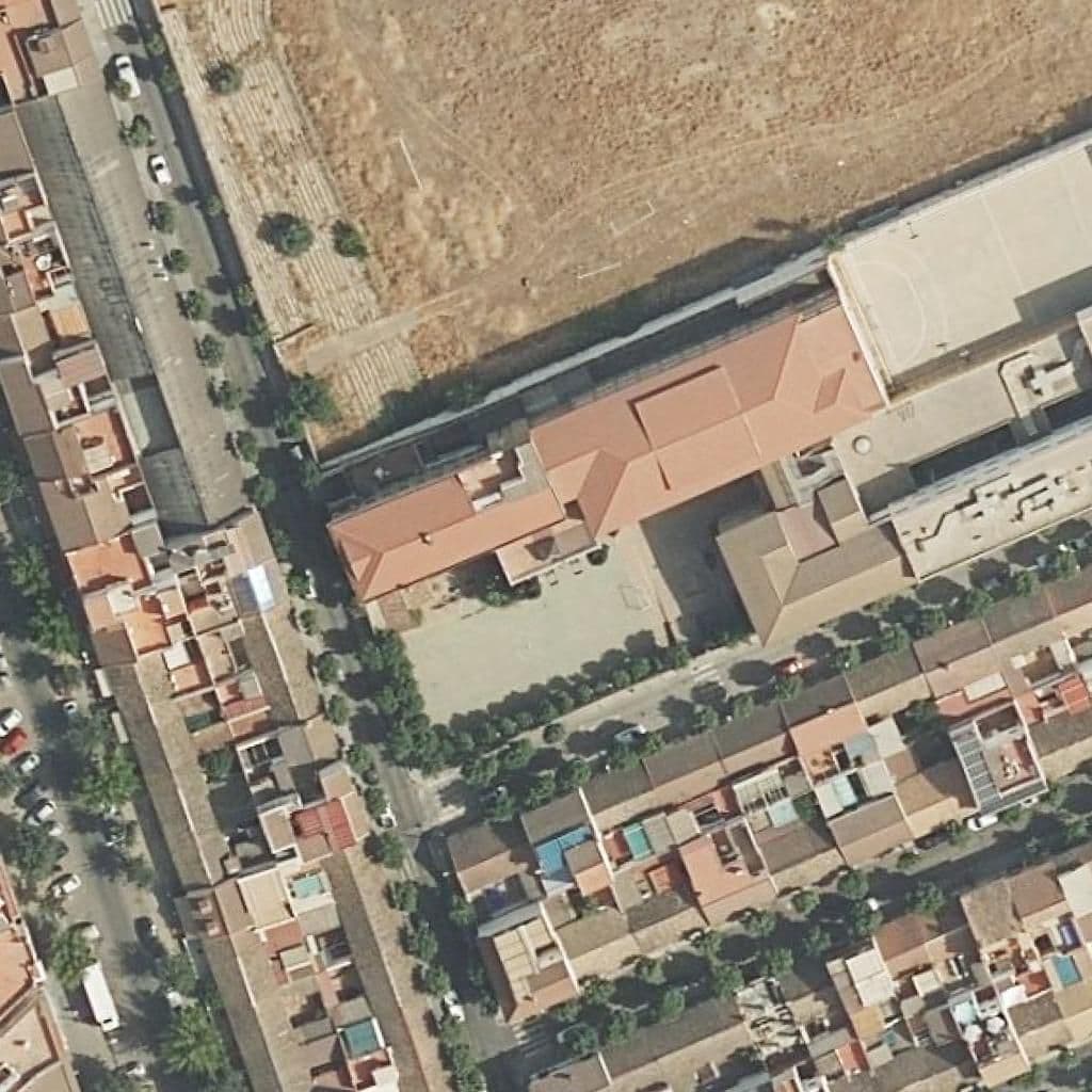 Aerial view of the grounds of Nuestra Señora De Las Mercedes