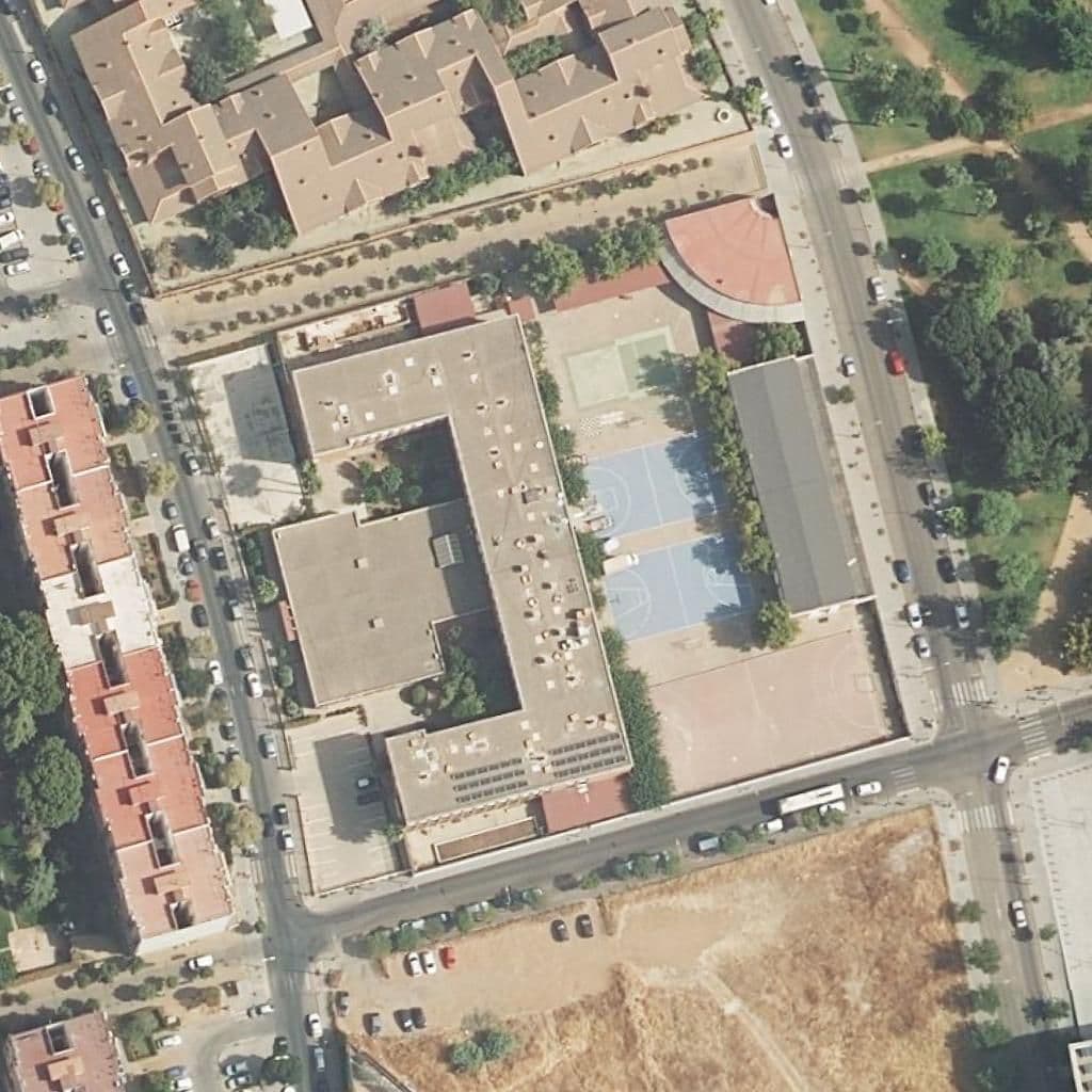 Aerial view of the grounds of López Neyra