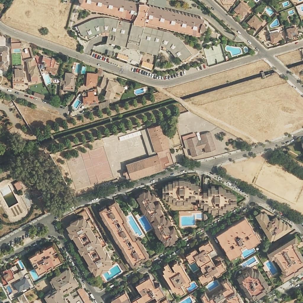 Aerial view of the grounds of El Nido