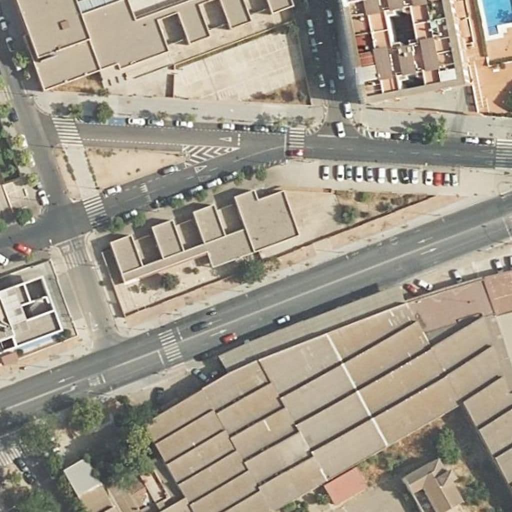 Aerial view of the grounds of Noreña