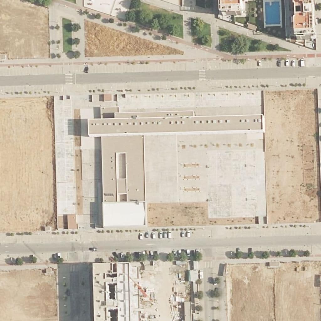 Aerial view of the grounds of Casiana Muñoz Tuñón