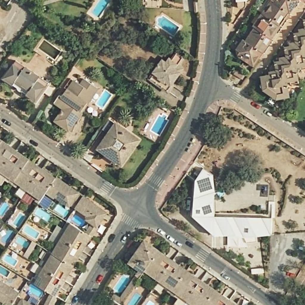 Aerial view of the grounds of Bambi