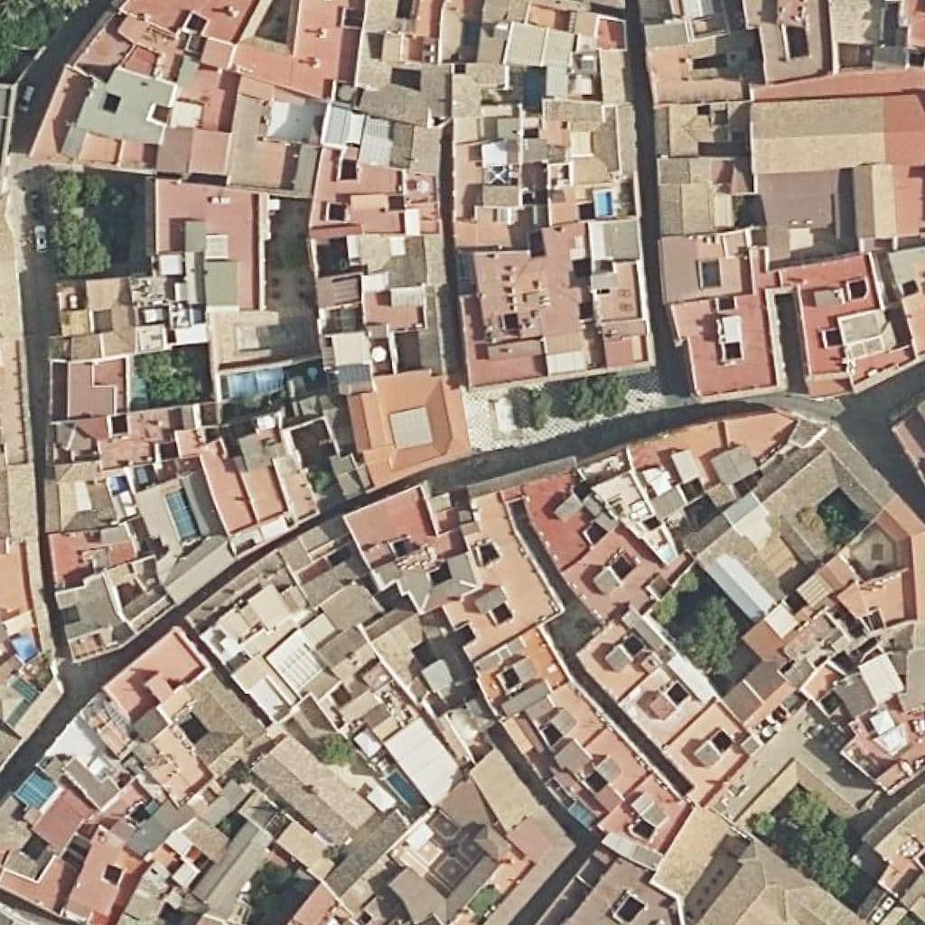 Aerial view of the grounds of San José