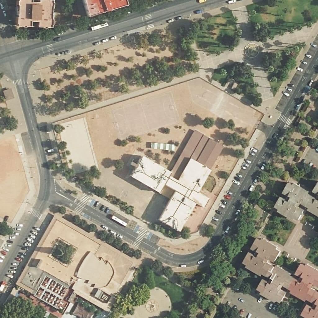 Aerial view of the grounds of Fernán Pérez De Oliva
