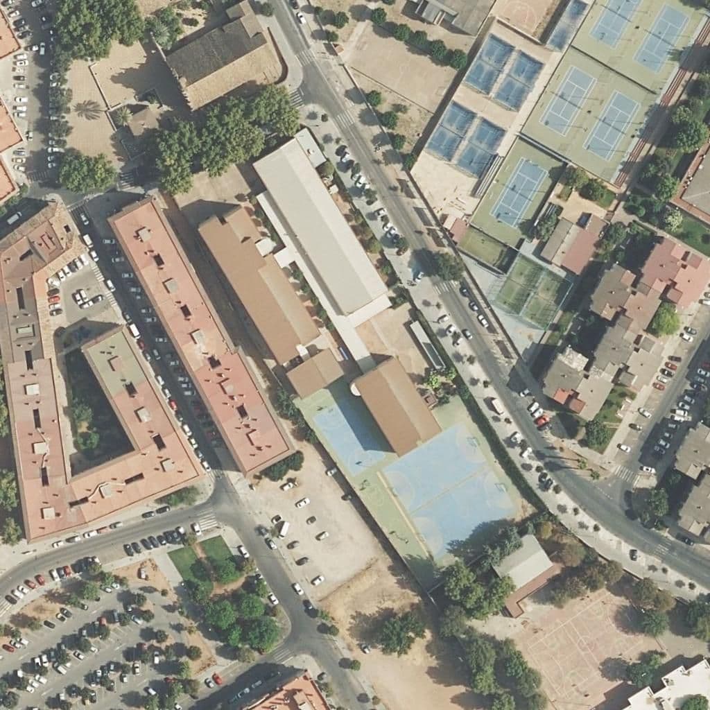 Aerial view of the grounds of La Fuensanta