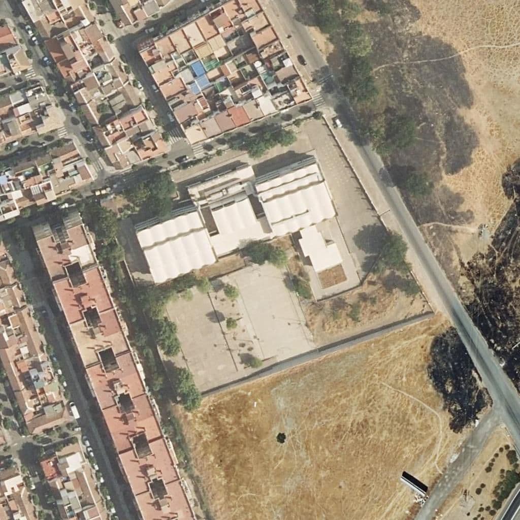 Aerial view of the grounds of Abderramán