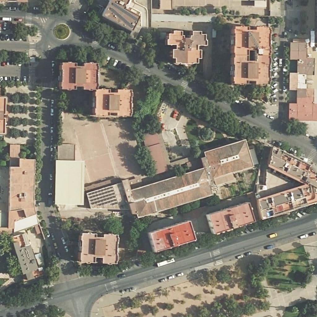 Aerial view of the grounds of Galileo Galilei