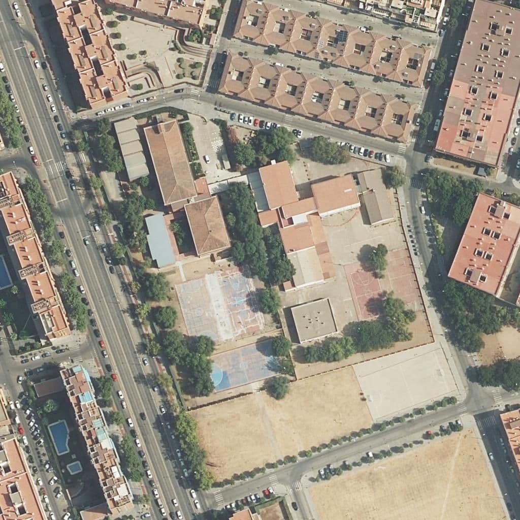 Aerial view of the grounds of Trassierra