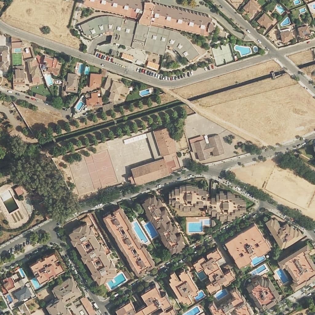 Aerial view of the grounds of Pablo García Baena