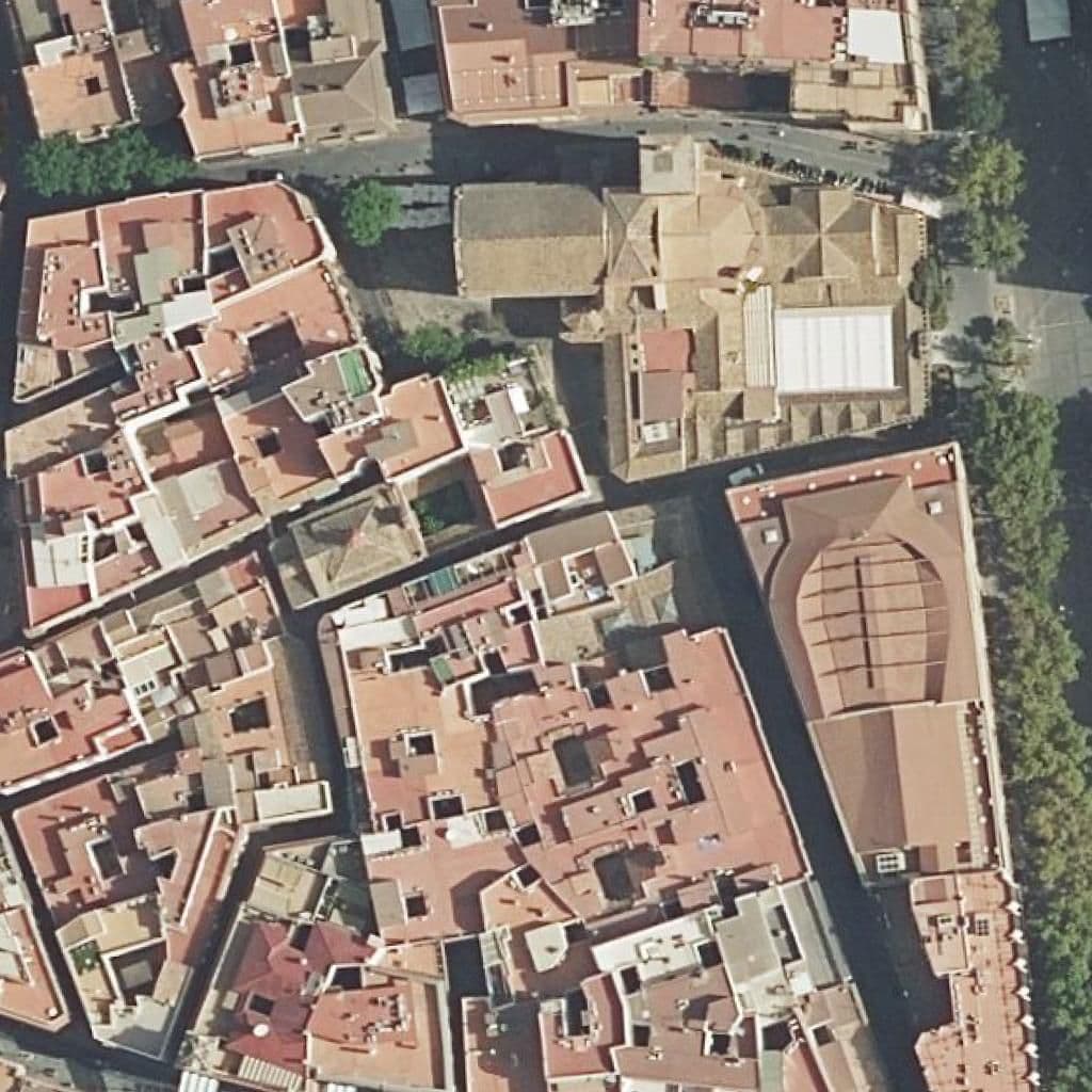 Aerial view of the grounds of La Alegría