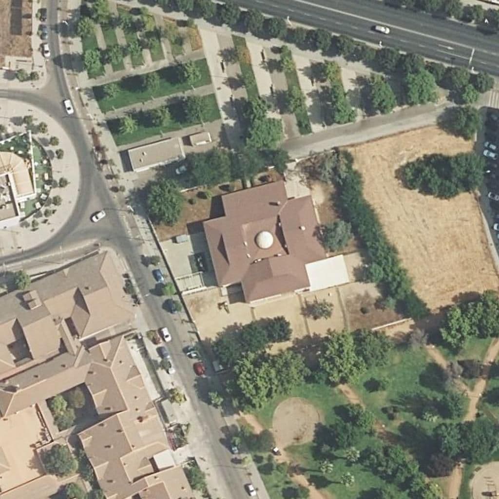 Aerial view of the grounds of Parque Figueroa