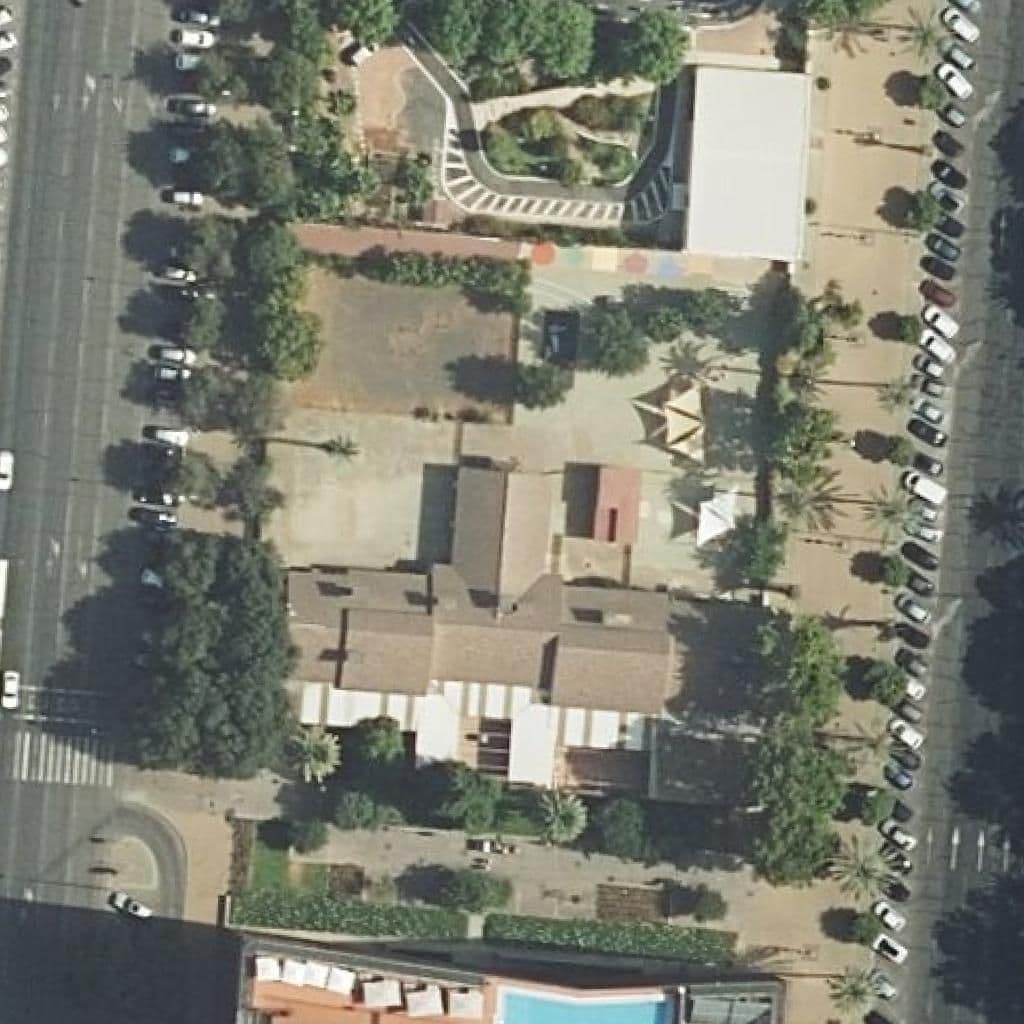 Aerial view of the grounds of La Victoria