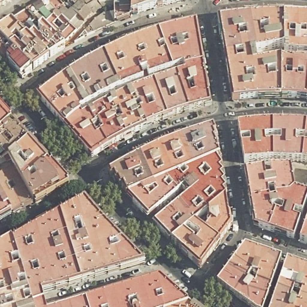 Aerial view of the grounds of Chocolate