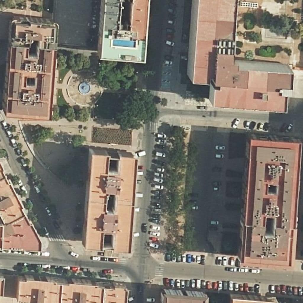 Aerial view of the grounds of Snoopy