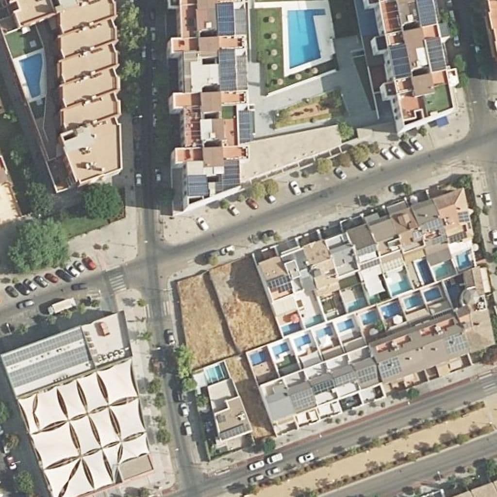 Aerial view of the grounds of Los Girasoles