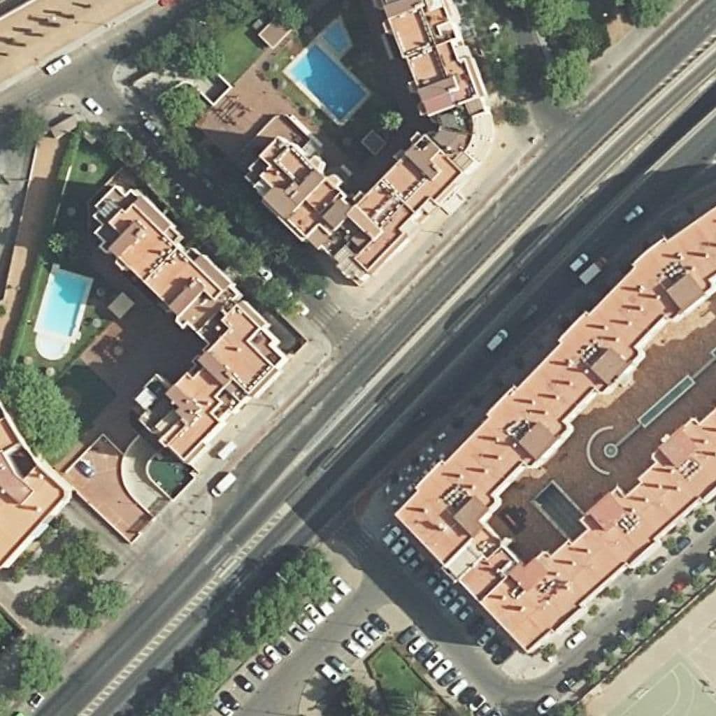 Aerial view of the grounds of Pequeños Exploradores