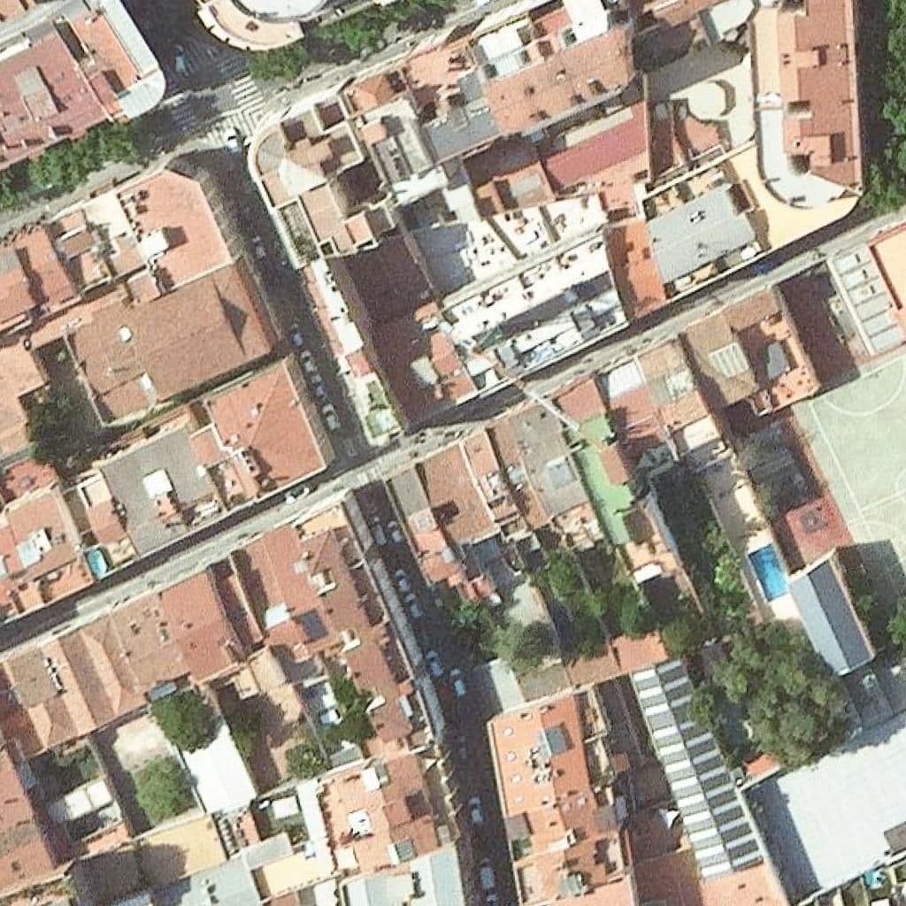 Aerial view of the grounds of Eb Privada Sant Nicolau