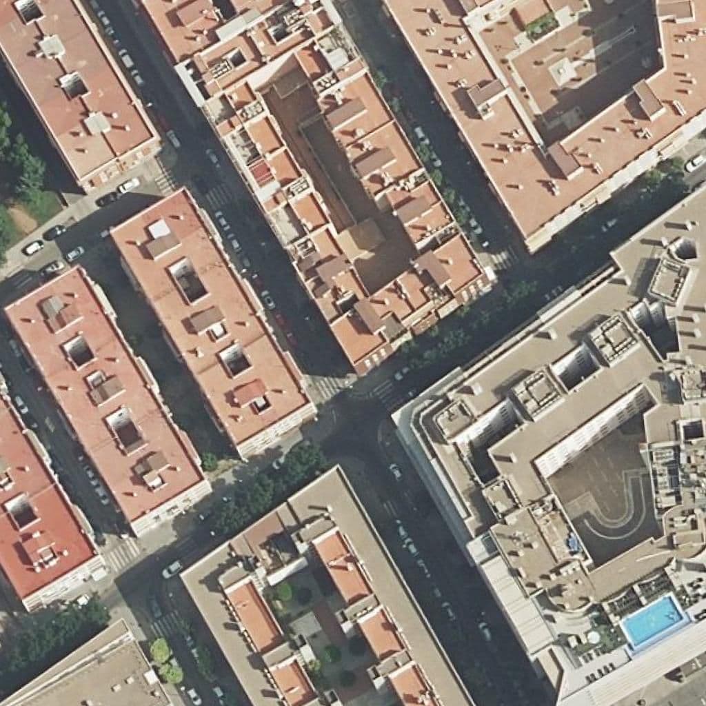 Aerial view of the grounds of Center Baby