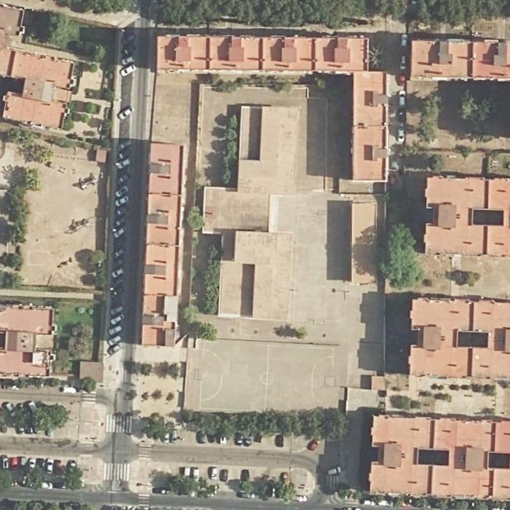Aerial view of the grounds of Virgen De La Fuensanta
