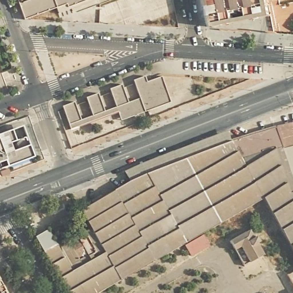 Aerial view of the grounds of Cruz Roja Española En Córdoba