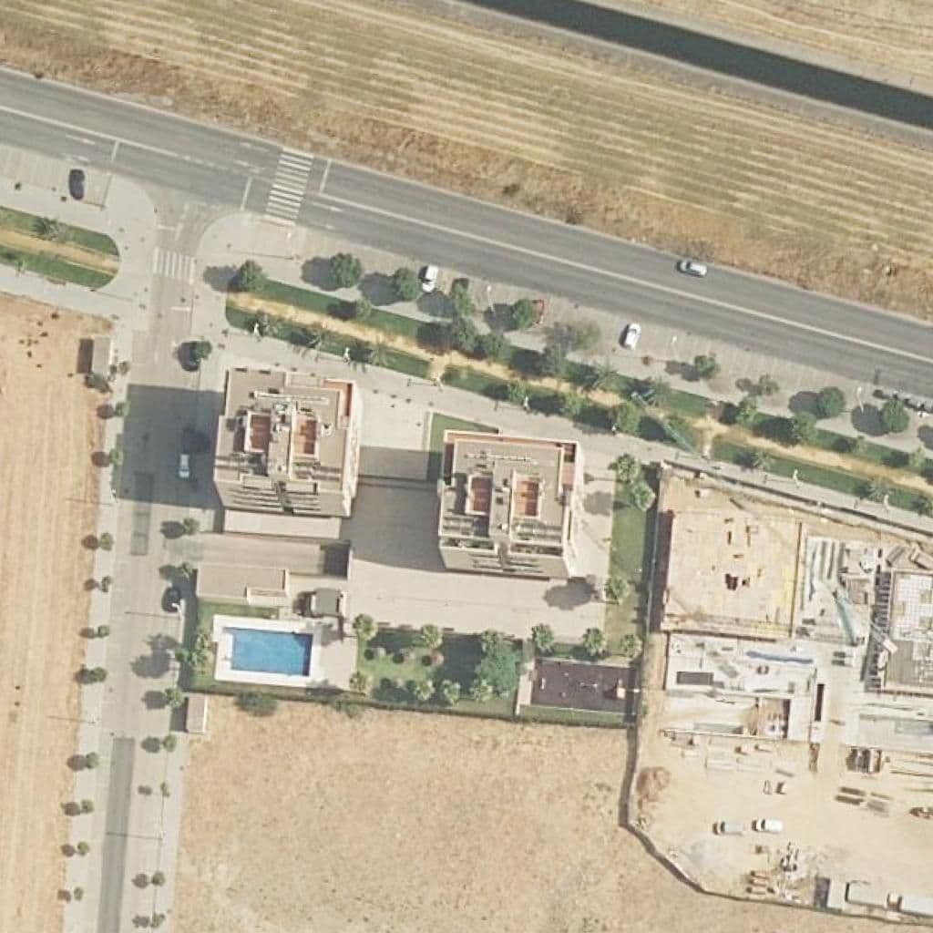 Aerial view of the grounds of Flori