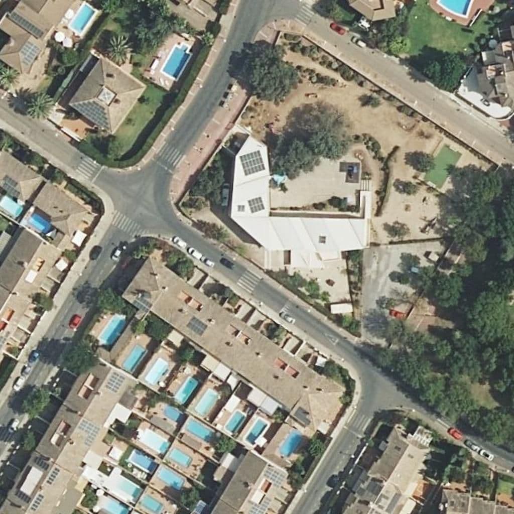 Aerial view of the grounds of El Patriarca