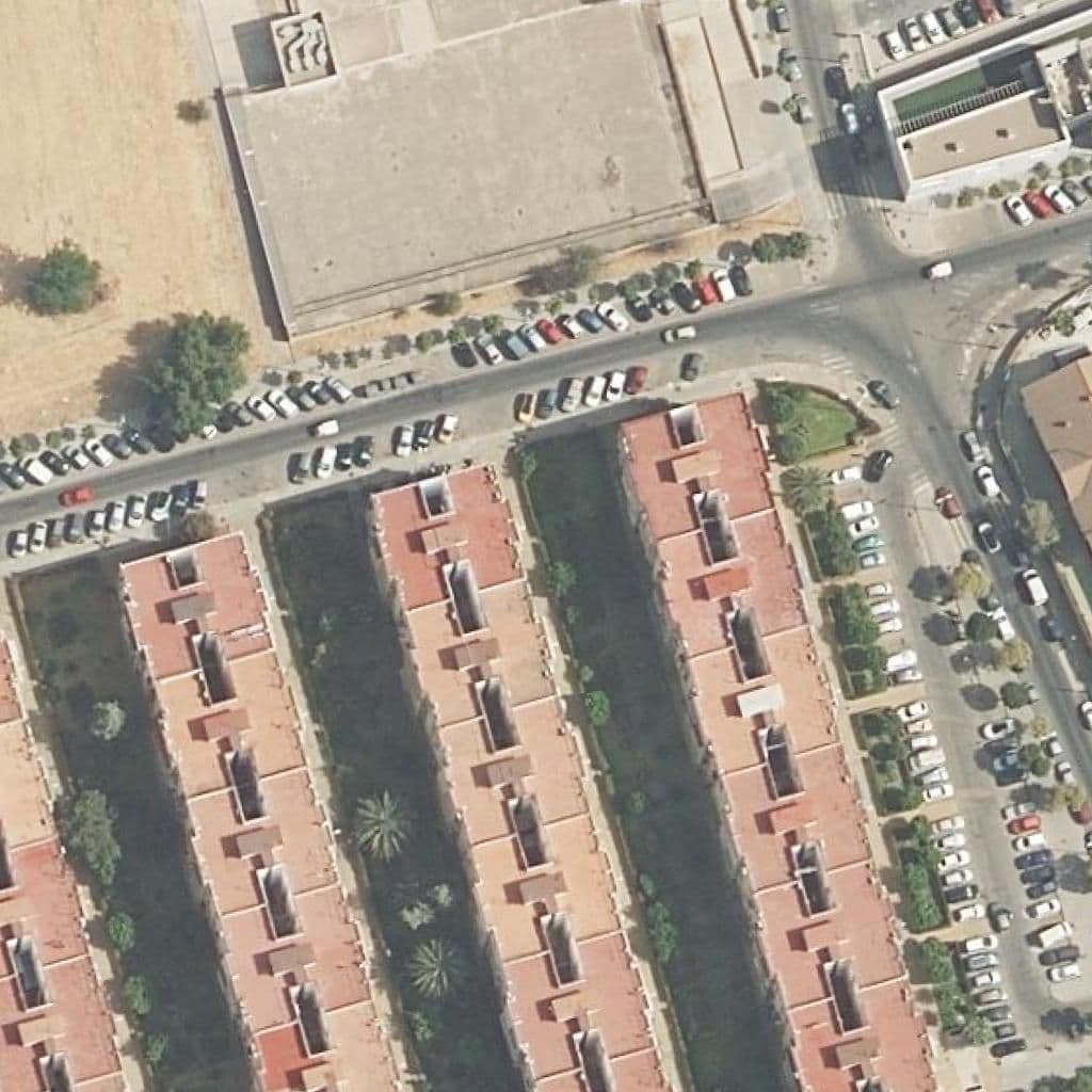 Aerial view of the grounds of Parque Figueroa