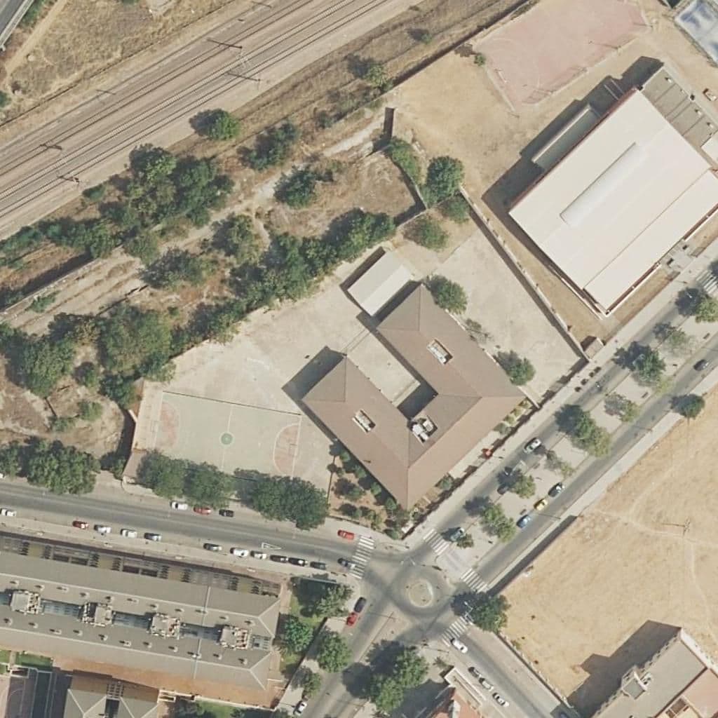 Aerial view of the grounds of Concepción Arenal