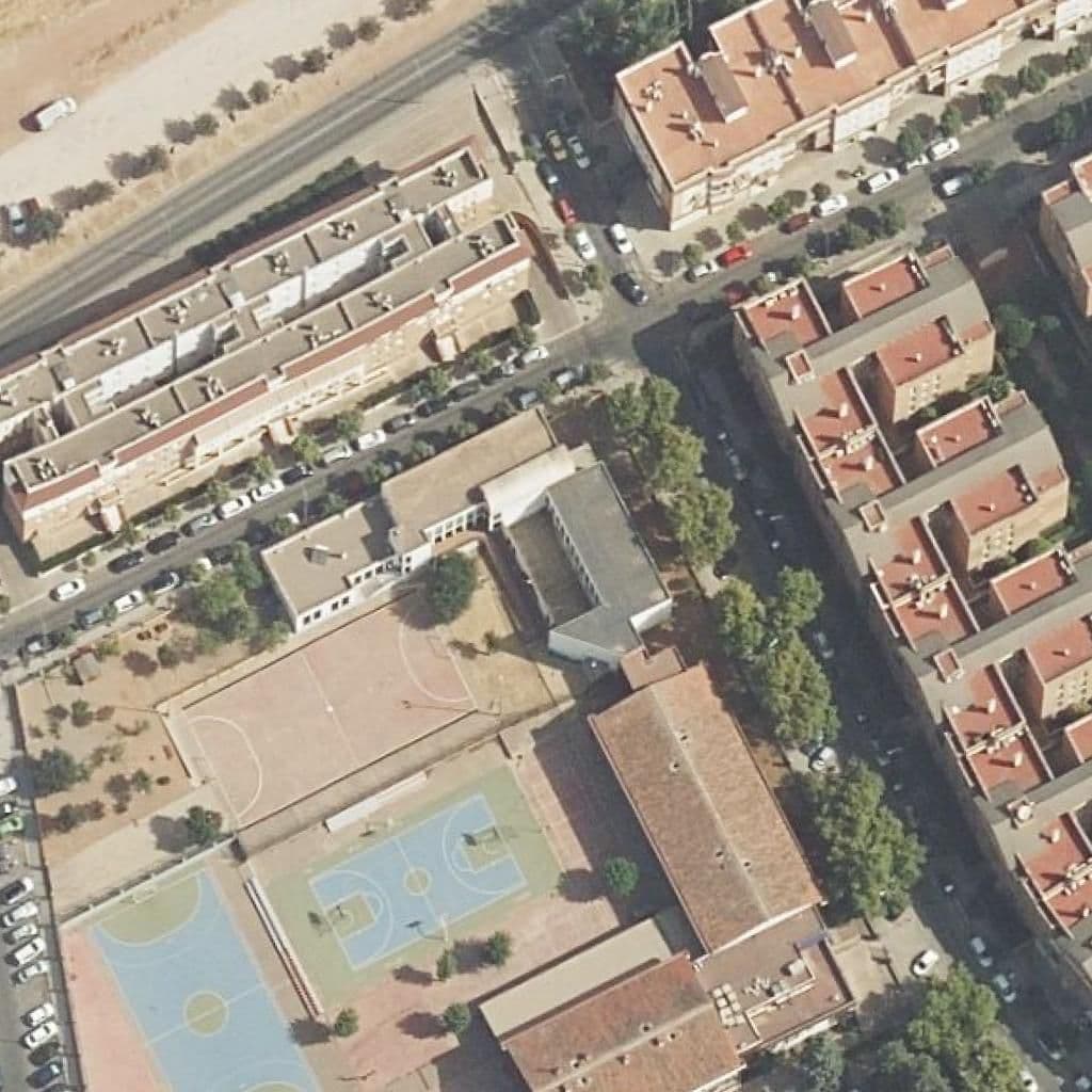 Aerial view of the grounds of Cruz De Juárez