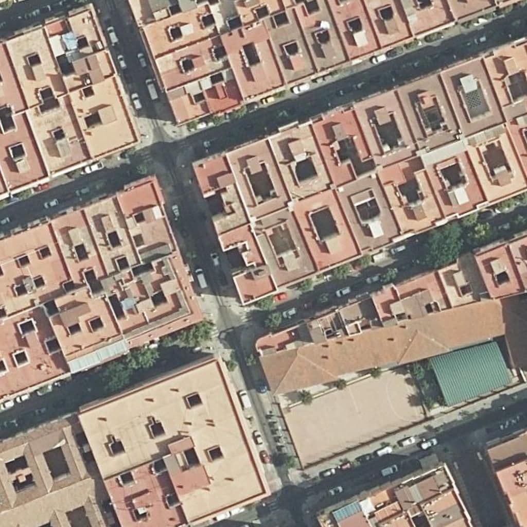 Aerial view of the grounds of Ciudad Jardín