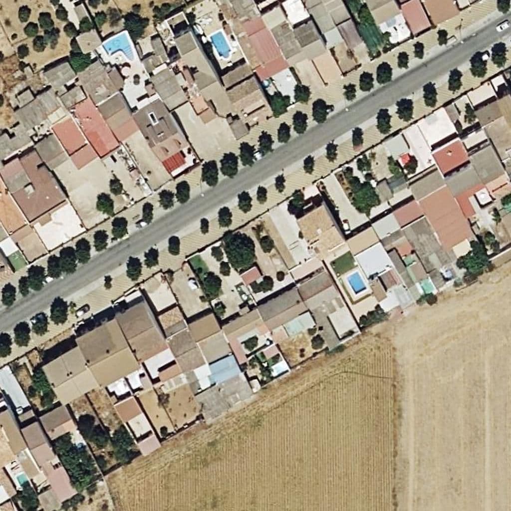 Aerial view of the grounds of La Paz